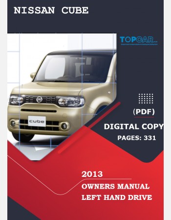 2013 nissan cube owners manual